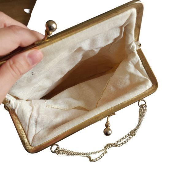 Vintage gold clutch - Picture 3 of 5